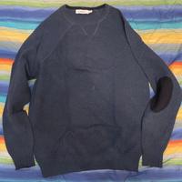 Maglione blu scuro conbipel taglia M