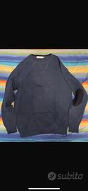 Maglione blu scuro conbipel taglia M