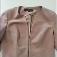 Giacca elegante crop. Rosa cipria marca kokka