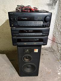 Impianto hi-fi Kenwood + coppia diffusori JBL