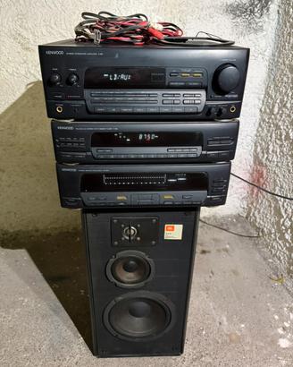 Impianto hi-fi Kenwood + coppia diffusori JBL