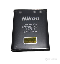 Batteria Nikon litio EN - EL 10 3.7 V 740 mAh