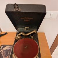 grammofono fonografo giradischi portatile columbia