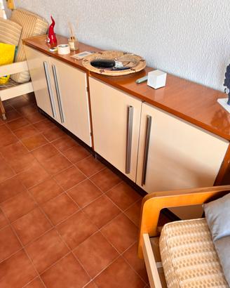 Mobile credenza/ madia 4 ante con mensole a girono