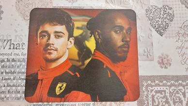 Tappettino mouse Ferrari 2025 Leclerc Hamilton 