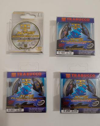 bobine 50 metri fluorocarbon 100% trabucco