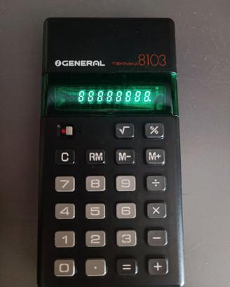 General Teknik8103 calcolatrice vintage