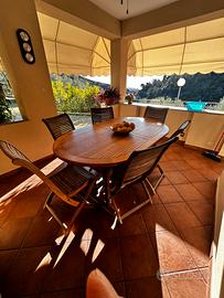 Sedie in legno da giardino