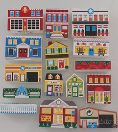 Gioco Montessori di Città in Legno, 32 Pezzi