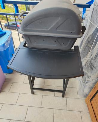 barbecue con fuoco