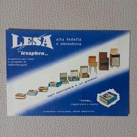 Cartoline pubblicitarie giradischi Lesa