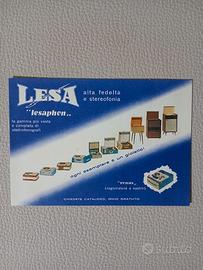 Cartoline pubblicitarie giradischi Lesa