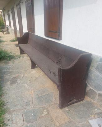 Panca rustica in legno massiccio