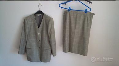 Tailleur gonna in lana