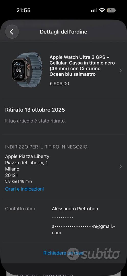 Apple Eatch Ultra 3 Titanio - Telefonia In vendita a Milano