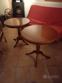 Tavoli rotondi in legno