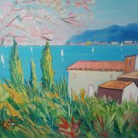 Dipinto :primavera sul mare