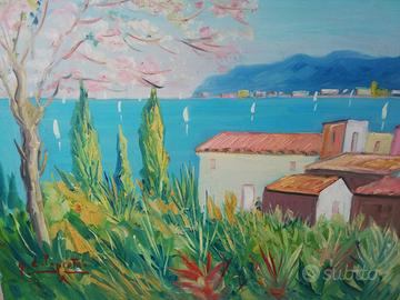 Dipinto :primavera sul mare