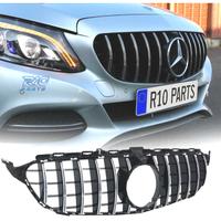GRIGLIA MERCEDES W205 14-18 LOOK AMG GT CROMATO NE
