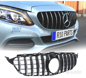 GRIGLIA MERCEDES W205 14-18 LOOK AMG GT CROMATO NE