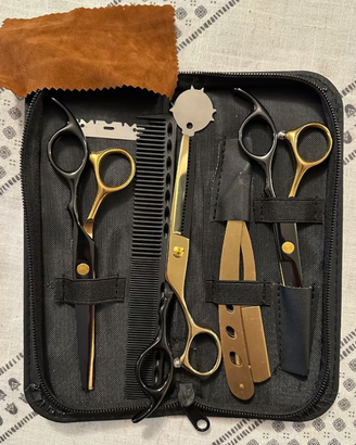 Set Kit Forbici da Parrucchiere e Barbiere