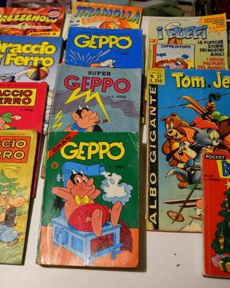 12 fumetti vari (Geppo, Braccio Ferro ecc.)