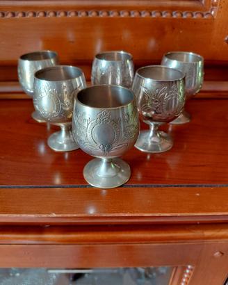 Bicchieri in silver antichi