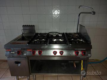 cucina cappa  con centralina a carboni attivi