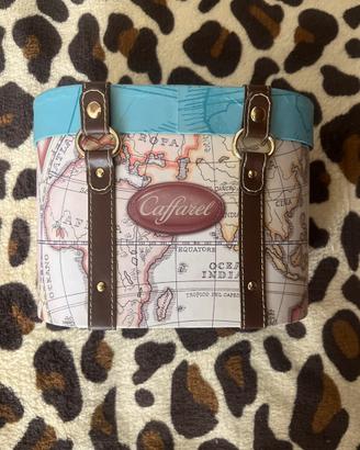 Cofanetto Caffarel stile vintage mappamondo