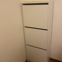 Scarpiera bianca salvaspazio a ribalta – design mo