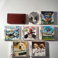 Nintendo DSi XL rosso vinaccia + giochi 