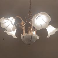Lampadario con 5 luci dorato!  