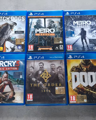 Giochi PS4 originali – singoli o lotto