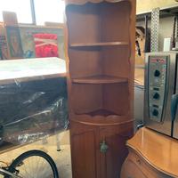 Angoliera noce impiallacciata 200x45 raggio