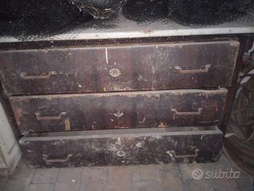 Cassettiera antica pianale in marmo