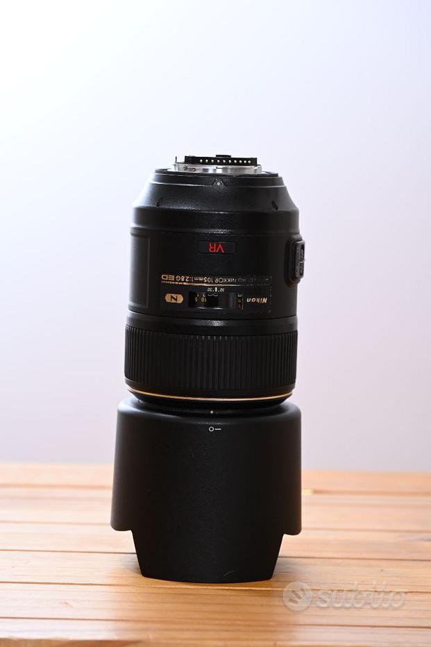 Obiettivo Nikon AF Micro NIKKOR 105 Mm F/2.8 - Tele Fisso Macro, Usato In Buone Condizioni, Made In Japan