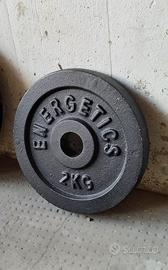 Set dischi ghisa pesi 2kg Energetics