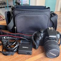 Fotocamera Canon 1000D + Obiettivo Canon 18-55mm