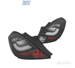 FANALI A LED BAR PER OPEL CORSA D 3P 06-14 NERI