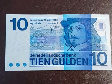 Banconota 10 Gulden Paesi Bassi - Frans Hals