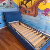 Letto singolo con contenitore