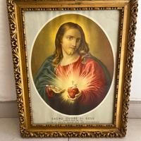 Cornice cm 30x40 con Sacro cuore di Gesu’