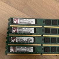 memoria ram 4 x kingston KVR800D2N6/1G e 3 x 256mb