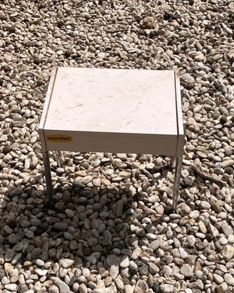 Comodino da bagno con coperchio apribile – bianco