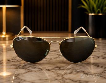 Ray-Ban Aviator RB3025 Gold/Mercury – Nuovi