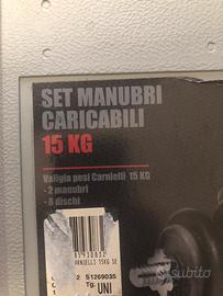 Set manubri caricabili 15 kg