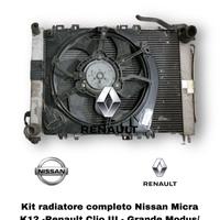 KIT RADIATORI RENAULT Modus 1Â° Serie Diesel 1.5 (