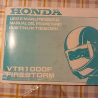 Manuale VTR 1000 F firestorm ITA ESP DEU