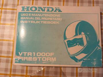 Manuale VTR 1000 F firestorm ITA ESP DEU