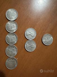 8 Monete argento 